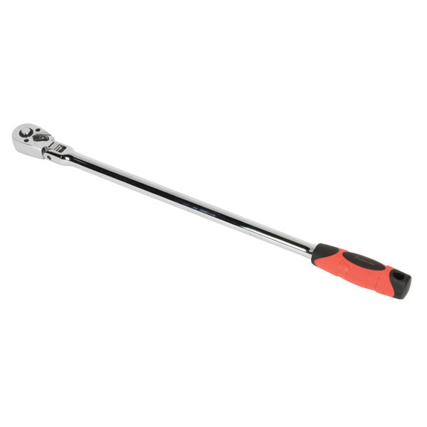 Sealey AK6697 Ratchet Wrench Flexi-Head Extra-Long 455mm 3/8"Sq Drive